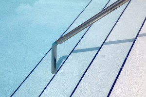 Florida pool stairs plaster